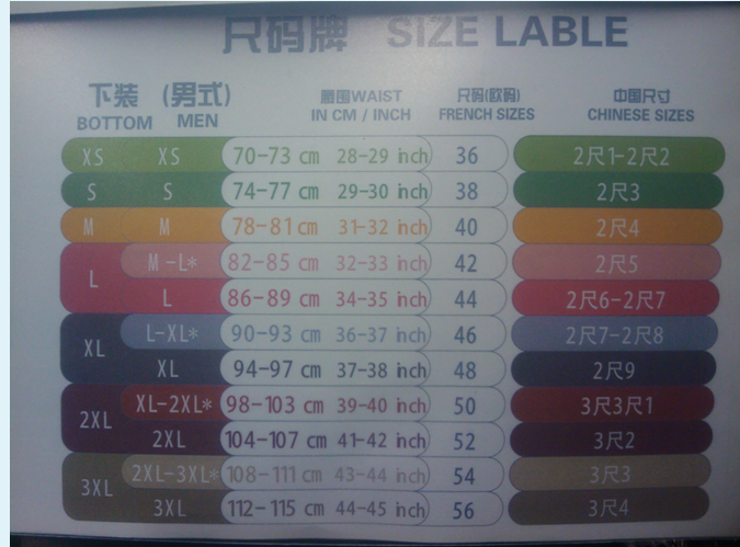 欧美版女装_衣服外套_裤子_衬衫_童装童鞋_服装跟中国尺码对照表
