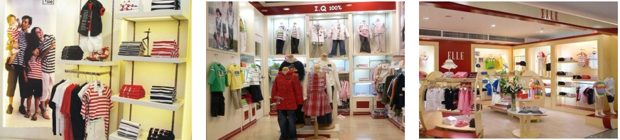 北京5元自营平民10平米实体店面童装品牌淘宝网铺装修素材图片