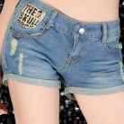 广州女士牛仔短裤、优质透明短裤批发价格行情